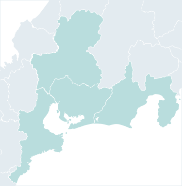 東海地方の地図