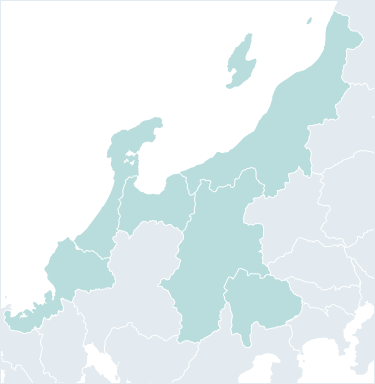 北陸・甲信越地方の地図