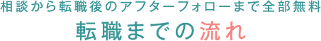 転職までの流れ